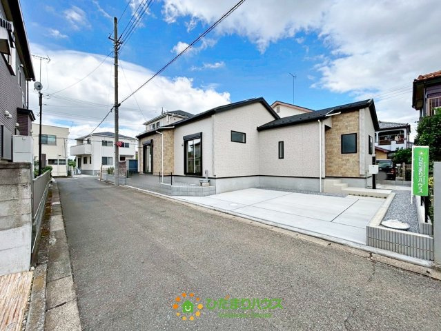 蓮田市江ヶ崎　新築一戸建ての前面道路含む現地写真|2025年8月1日　撮影