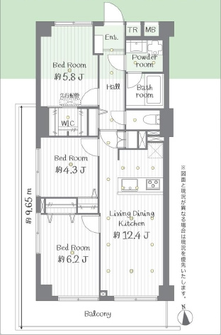 【間取り】 | コーラルハイツ志木２　弐号棟 | ３LDK