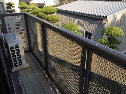 槇ハウスJUN　B棟のバルコニー
