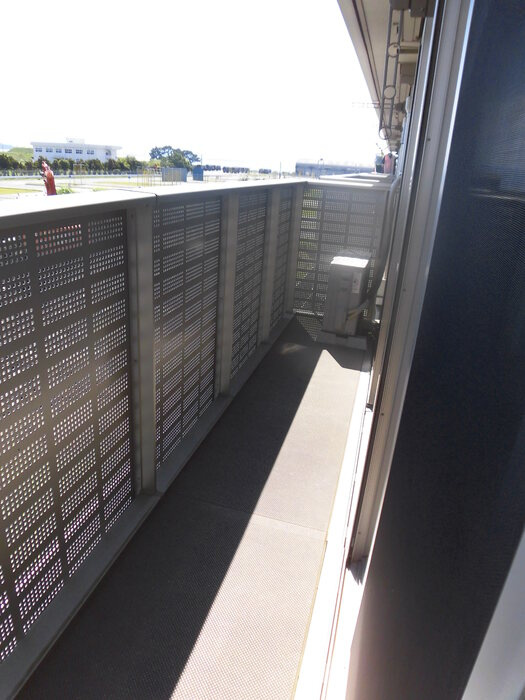 ハルブラッサム富の原Ｂのバルコニー