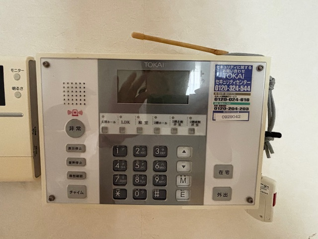 三島市谷田　中古戸建の防犯設備