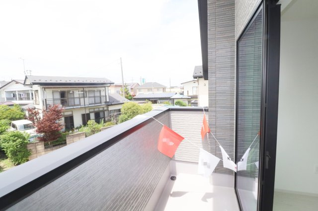 郡山市静町6期　　　  ２号棟　　　大成小学校、郡山第７中学区　のバルコニー