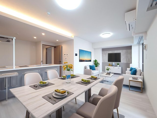 プライム フォレスト 百合ヶ丘の居間・リビング|※CG画像のため家具はつきません