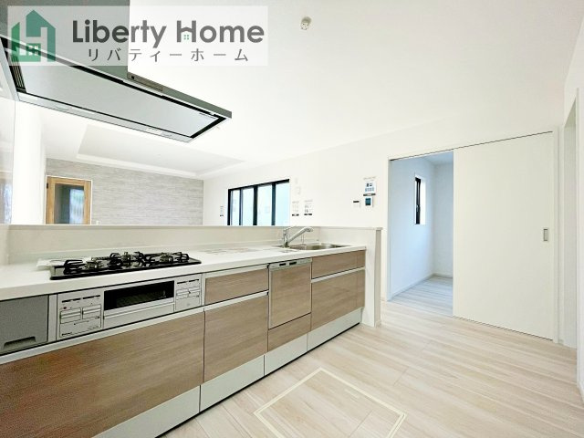 牛久市栄町６期　新築戸建　１号棟のキッチン