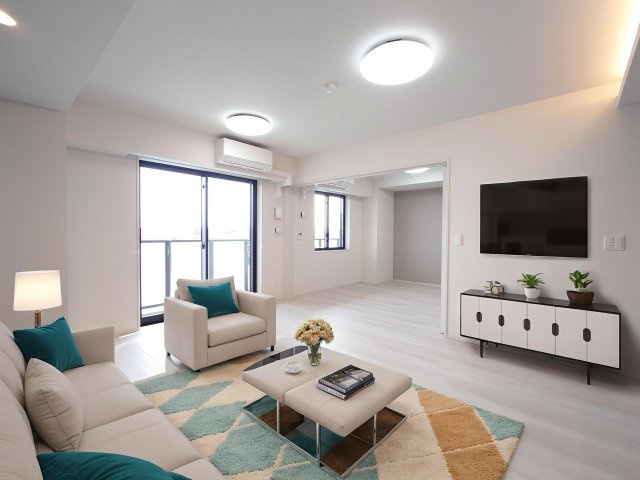 プライム フォレスト 百合ヶ丘の居間・リビング|※CG画像のため家具はつきません