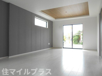 【居間・リビング】 | 郡山市静町新築一戸建て2棟 | 使いやすい居間です