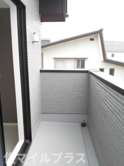 【バルコニー】 | 郡山市静町新築一戸建て2棟 | 落ち着いた時間を過ごせるバルコニーです