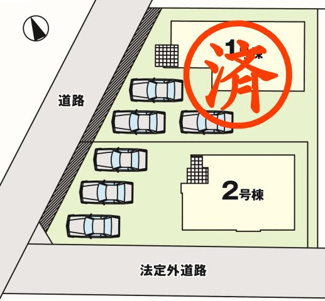 【区画図】 | 郡山市静町新築一戸建て2棟