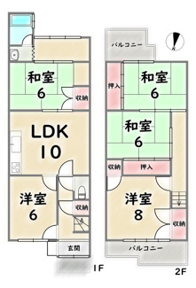 【間取り】 | 右京区嵯峨野千代ノ道町