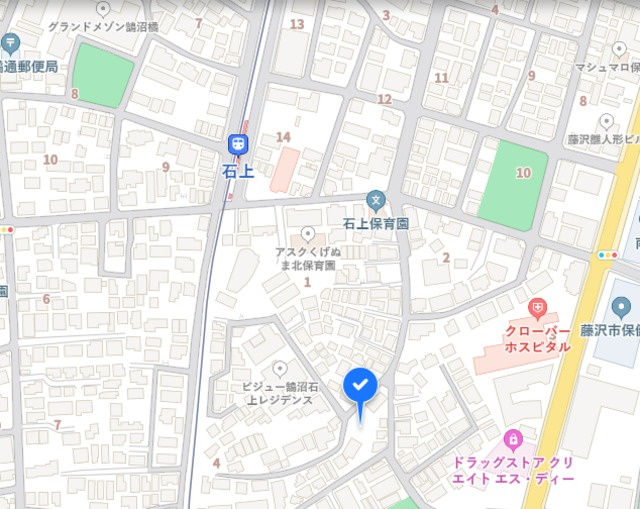 AI　グランディール　鵠沼の地図