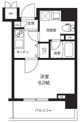 メインステージ横濱ポートサイドの間取り