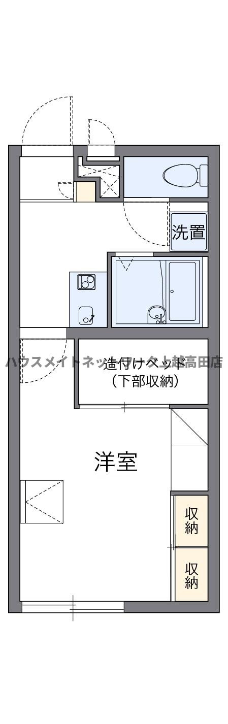 レオパレスフィオーレの間取り|間取図