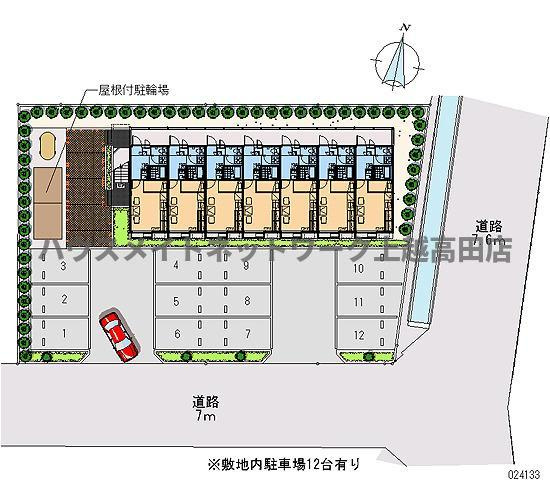 レオパレスフィオーレの駐車場|駐車場
