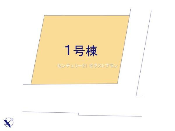 桐生市東５丁目の新築一戸建の区画図|区画図