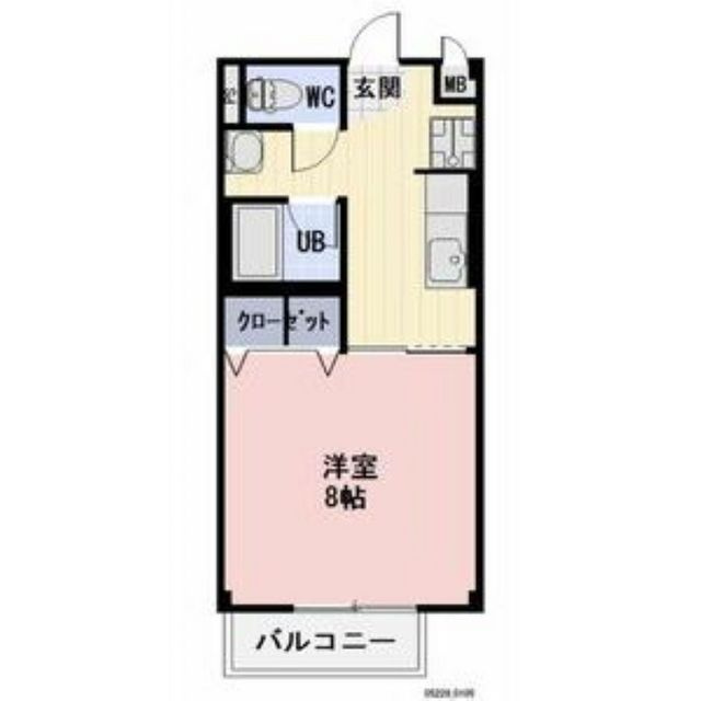 岐阜市下鵜飼のアパートの間取り