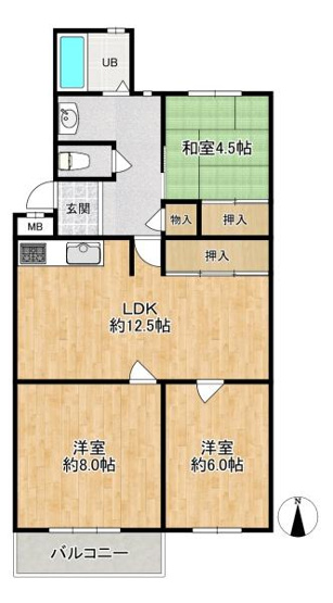 【間取り】 | 垂水高丸住宅