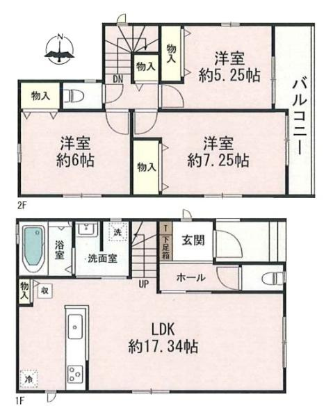 柏原市円明町 ／新築一戸建の間取り|■令和７年１１月完成予定！■