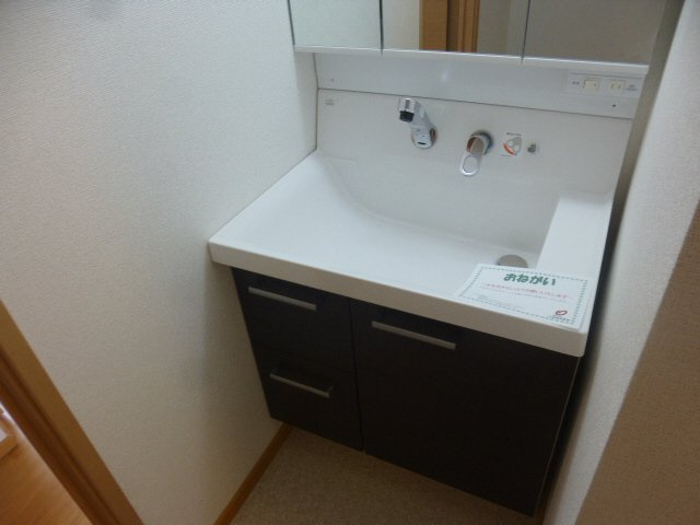 加古郡稲美町六分一のアパートの洗面所