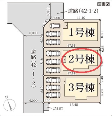 【区画図】 | リーブルガーデン姫路市継７期 | 区画図