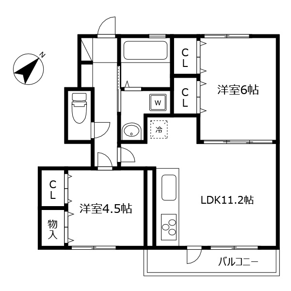 ノール プラージュの間取り