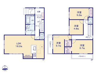 【間取り】 | 岡崎市寿町1期　1号棟
