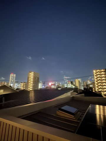 東区筒井3丁目戸建の展望|バルコニーからの眺望（夜景）