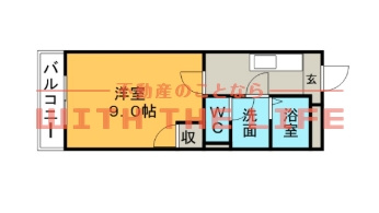 オーシャン御井Ⅱ【キャッシュバック対象】の間取り