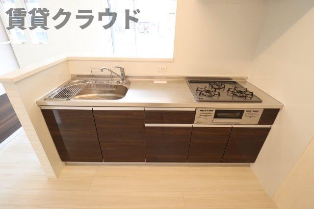 レイワンＢのキッチン|きれいなキッチンです