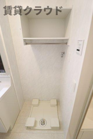 レイワンＢの洗面所|洗濯機置場