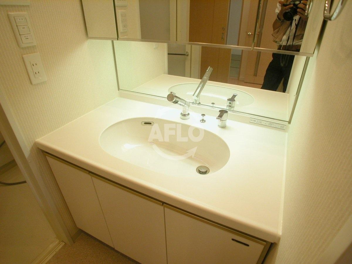 レジディア都島I　大東小学校区の独立洗面台|レジディア都島I　独立洗面台