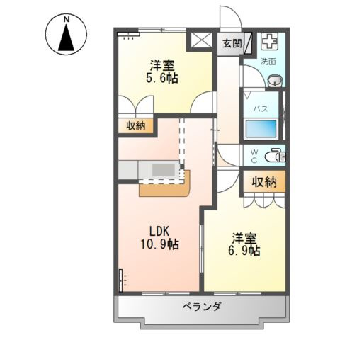 サンクチュアリ　Ⅲの間取り