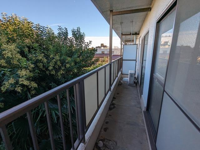 コーポアオバのバルコニー