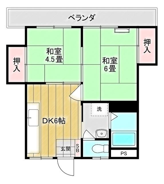 コーポアオバの間取り