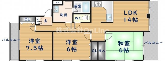 【間取り】 | ラフォーレ大蓮