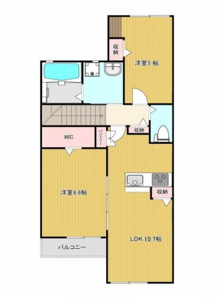 メゾンドメルヴェーユ須磨の間取り