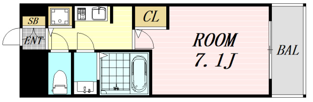 S-RESIDENCE新大阪駅前　仲介手数料無料の間取り