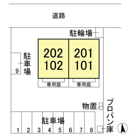 フローラの区画図