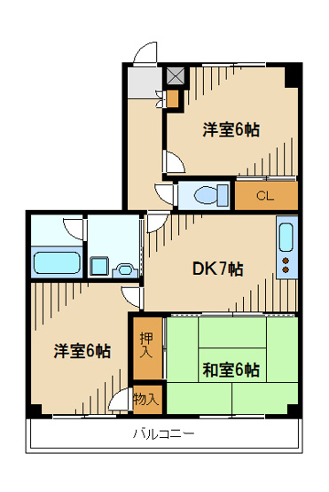 【間取り】 | ガーデンクレス弐番館