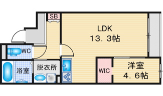 【間取り】 | SK Residence Nagoya | 略図の為、現状優先