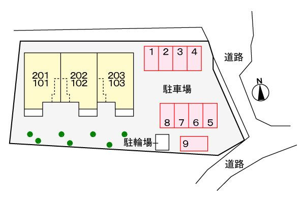 ロイヤル本郷Ⅰ　　刈谷市近郊の賃貸はクラスホーム刈谷店の駐車場