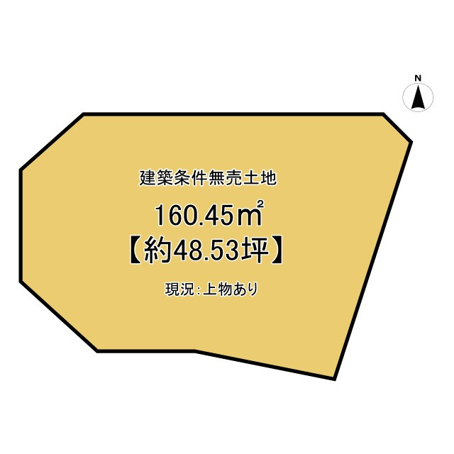 【価格改定】長岡京市粟生梶ケ前・粟生田内の土地図|解体後、更地でのお引き渡しとなります。