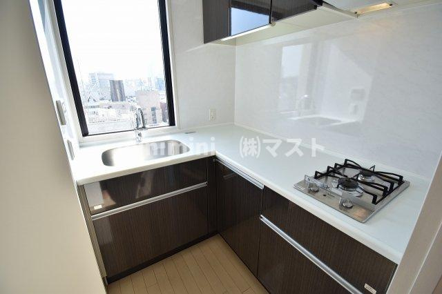 アルグラッド・ザ・タワー心斎橋のキッチン