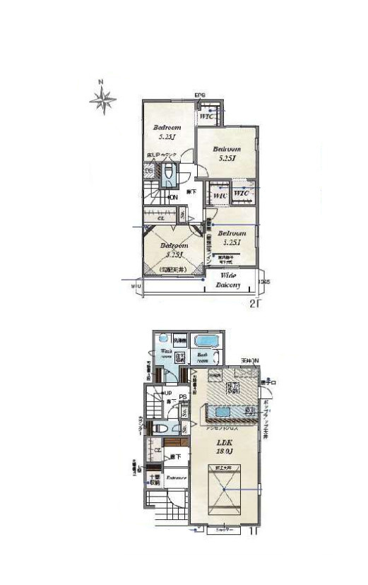 白岡市新白岡8丁目　新築一戸建て　ブルーミングガーデン　04の間取り|11/10　撮影済み