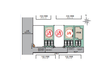 白岡市新白岡8丁目　新築一戸建て　ブルーミングガーデン　04の区画図|4号棟