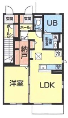 サウスブルー吉富Ⅰの間取り