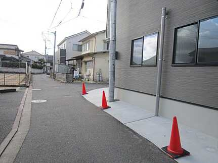 安佐南区緑井７丁目の前面道路含む現地写真
