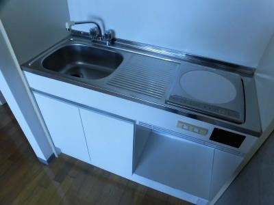 グランデ西京極のキッチン|ＩＨ１口キッチン