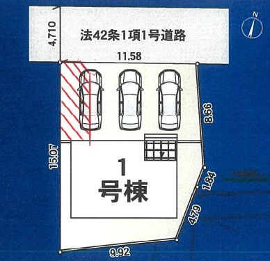 【区画図】 | 秦野市平沢　限定１棟　新築住宅