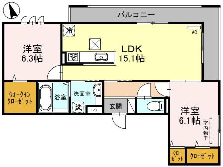 reussir今津の間取り