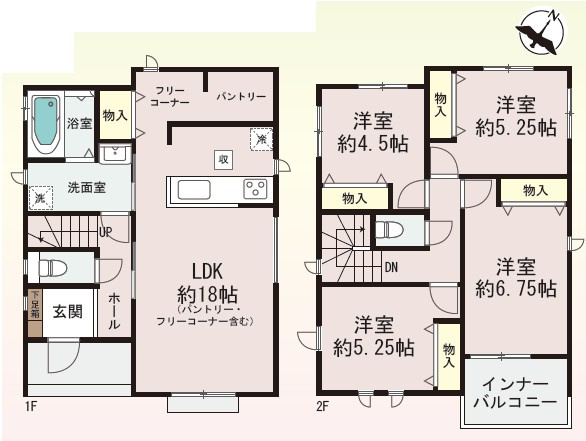 三木市志染町東自由が丘１丁目　　　　　の間取り